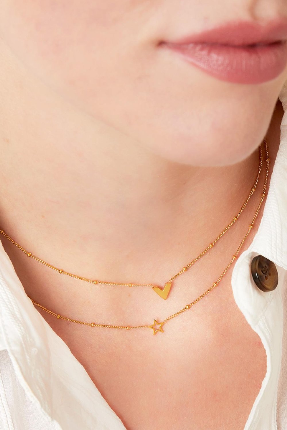 stainless steel v necklace  h5Picture2